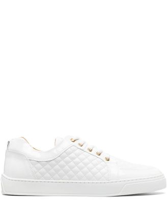 Leandro Lopes quilted low-top sneakers - unisex - Polyester/Calf Leather/Synthetic Rubber - 45 - White