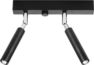 Sollux Lighting Design Deckenlampe Eyetech 2-Flammig, Schwarz