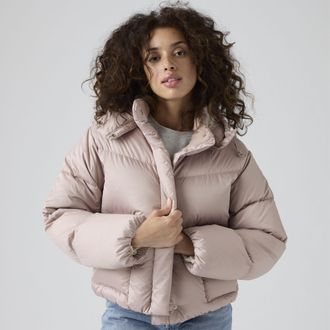 Levi's Western Bubble Shortie Jacket - Womens - XS - Red