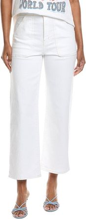 Frame Denim The Modern Pocket White Wide Jean