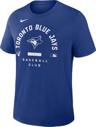 Nike Toronto Blue Jays Authentic Collection Early Work Nike Mens Dri-FIT MLB T-Shirt in Blue | 034J4EWTOR-HXK