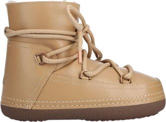 INUIKII Schoenen, Dames, Beige, 36 EU, Wol, Volledig leren sneeuwlaars