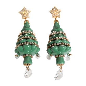 Dolce & Gabbana Kerstboom Oorbellen - Dames - Oorbellen - Veelkleurig - ONE Size - Accessoires