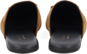 Gucci Clamp Fastening Calfskin Sandal - Brown