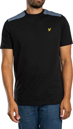 Lyle & Scott T-Shirt Met Ruitjespatroon, Zwart
