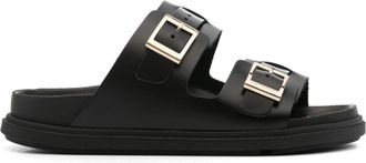 Birkenstock St Barths Natural leather sandals - unisex - Leather - 38 Regular - Black
