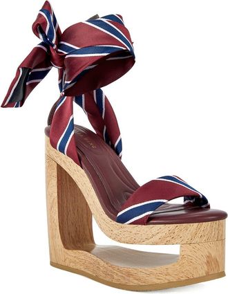 Azalea Wang Wynn Sandal in Burgundy at Nordstrom, Size 6.5