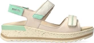 Mephisto Comfortabele brede pasvorm ergonomische sandalen - Dames - Sandalen - Beige - 36 EU - Schoenen