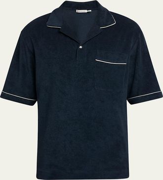 Moncler Mens Terry Polo Shirt