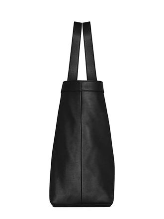 Saint Laurent Mens Large Tote Bag Black Calfskin Handbags Hand