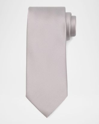 Stefano Ricci Solid Silk Satin Tie