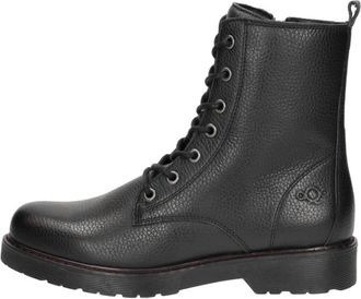 Aqa Veterschoenen Hoog - Dames - Veterlaarzen - Zwart - 43 EU - Leer - Schoenen
