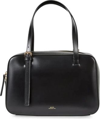 A.P.C. Virginie Box Bag - unisex - Schoudertassen - Zwart - ONE Size - Leer - Tassen