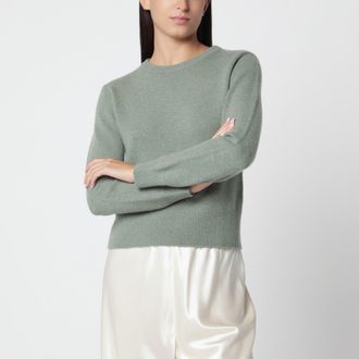 Extreme Cashmere Grey green Jeanne sweater in cashmere