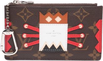 Louis Vuitton Brown Multi-Color White Pvc Leather Pochette (Pre-Owned)