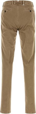 Pantaloni Torino Mens Stretch Cotton Chino Beige Elastane