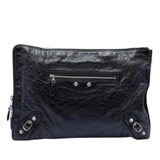 Balenciaga Pre-owned Clutches, female, Black, Size: ONE SIZE Pre-owned Vintage Clutch