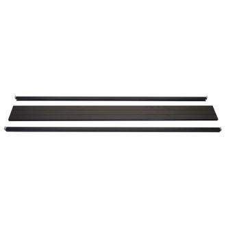 Hhg Hhg - Conjunto Final Para Mosquitera Wpc Sarthe, Perfil Final Cortaviento, Postes Wpc, 180cm, Antracita