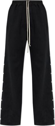 Rick Owens Wide Pusher Pants - Dames - Sweatpants - Zwart - M - Katoen - Broeken