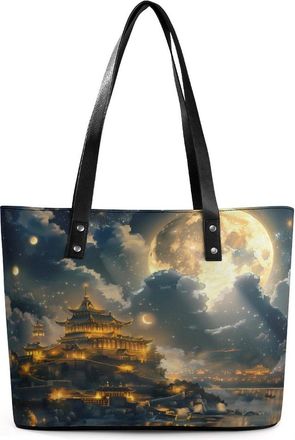 Generic Tower Palace Tote Bags for Women Cute Shoulder Purses Handbags