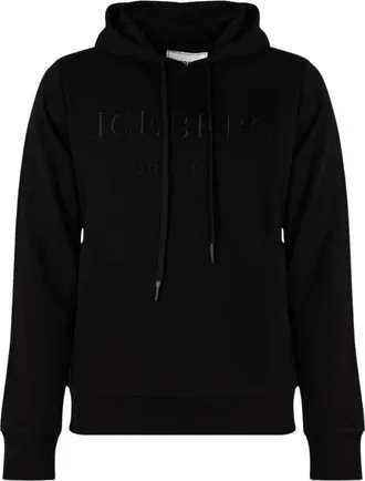 Iceberg Hoodie - Heren - Sweatshirts & Hoodies - Zwart - Maat: XL Katoen