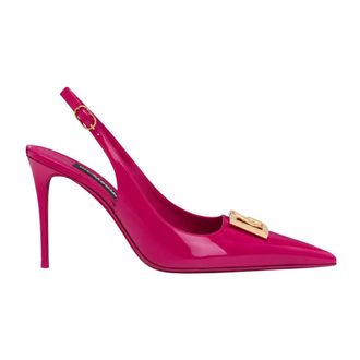 Dolce & Gabbana D&eacute;collet&eacute; Slingback con Logo - - Shoes - Donna - Rosa - 37 EU