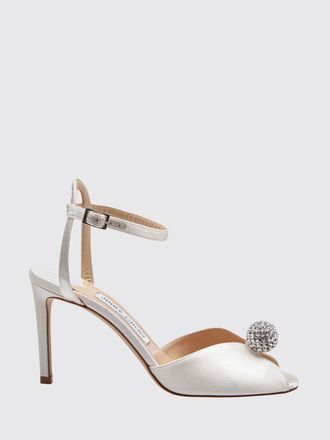 Jimmy Choo London Sacora Crystal-Embellished Satin High-Heel Sandals