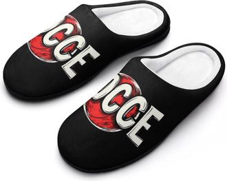 Generic Bocce Ball Mens House Slippers Memory Foam Washable Cotton Slip on Home Shoes