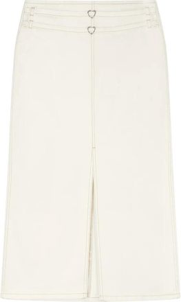 Fab By Fabienne Chapot Nika Rok - Dames - Midirokken - Beige - M - Katoen - Rokken
