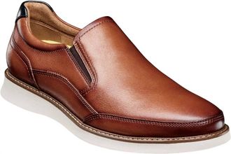 Florsheim Mens Launch Moc Toe Slip On In Cognac