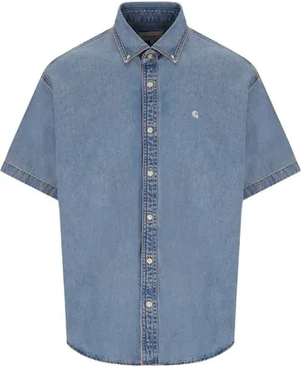 Carhartt Work in Progress CAMICIA S/S LUCAS AZZURRA CARHARTT WIP