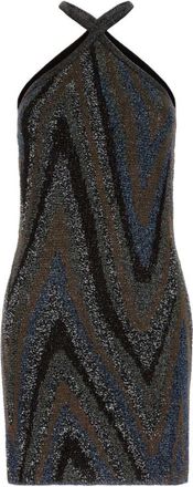 Missoni Multicolor Halter Neck Mini Dress