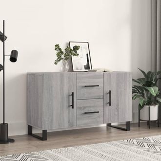 Berkfield Home Sideboard Grey Sonoma 100x36x60 cm Engineered Wood | Size: 100 x 36 x 60 cm
