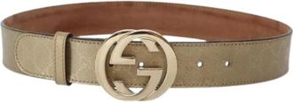 Gucci Pre-owned Vintage GG Canvas Belt - female - Gucci Vintage - Vintage Belts - Beige - ONE SIZE - Pre-owned