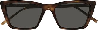 Saint Laurent Sunglasses Sl 737 Mica Thin 003 Havana/Light Gray Women