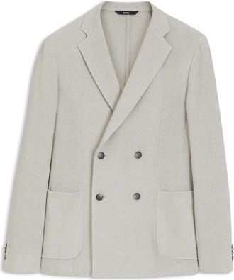 HUGO BOSS Hanry Blazer - Heren - Blazers - Grijs - XL - Katoen - Jassen