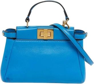 Fendi Pre-owned Handbags, female, Blue, Size: ONE SIZE Pre-owned Vintage Handbag