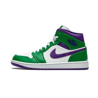 Nike Jordan 1 Mid Incredible Hulk - unisex - Sport - Veelkleurig - Maat: 42 1/2 EU Leer