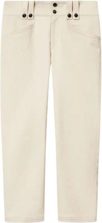 Isabel Marant Berna Broek - Dames - Broeken - Beige - Maat: S Katoen