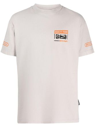 Palm Angels x Haas MoneyGram Las Vegas F1T Team T-shirt - unisex - Polyester/Cotton - S - Grey