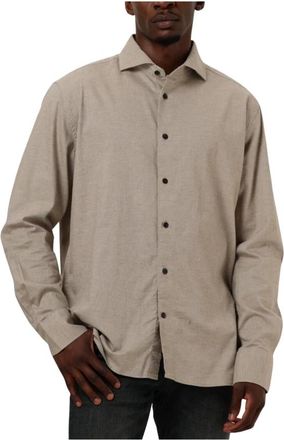 Dstrezzed Taupe Casual Olav Overhemd - Heren - Overhemden - Beige - 2XL - Overhemden