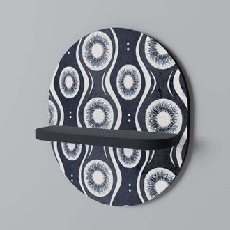 OEM Graphite Eyes Estante Ovalado Negro