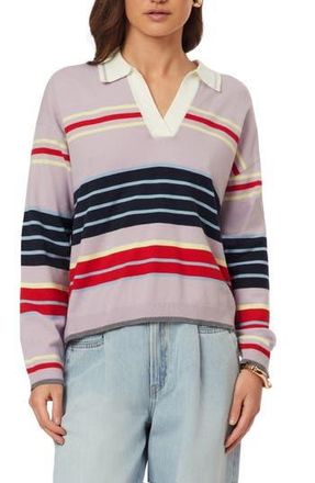 Scotch & Soda Rugby Sweater in Iris Engineered Stripe at Nordstrom Rack, Size X-Large