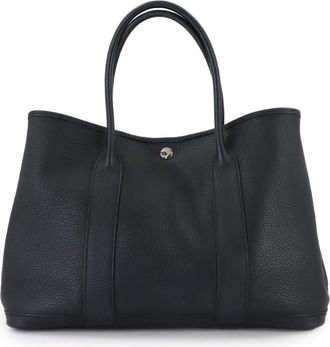 Herm&egrave;s Black Negonda Leather Handbag Tote Bag (Pre-Owned)
