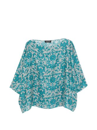 Gianluca Capannolo Womens Laura Printed Silk Blouse