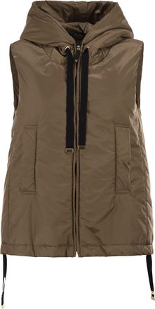Max Mara Greengo Sleeveless In Drip Proof Technical Fabric