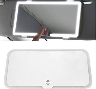 OEM Espejo Maquillaje, Espejo Recargable Parasol Led, Regulable, 3 Modos Luz Ajustables, Espejo Maquillaje Iluminaci&oacute;n Led, Espejo Universal Parasol