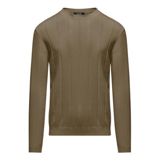Bomboogie Jersey de Algod&oacute;n con Canal&eacute; Ancho - Knitwear - Hombre - Verde - 3XL