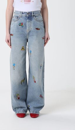 Fiorucci Jeans a gamba larga Fiorucci in denim stampato