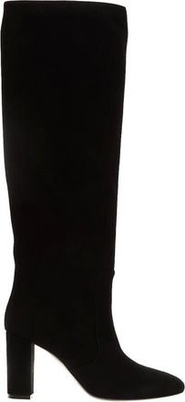 Via Roma 15 Schoenen, Dames, Zwart, 36 1/2 EU, Zwarte leren enkellaarzen